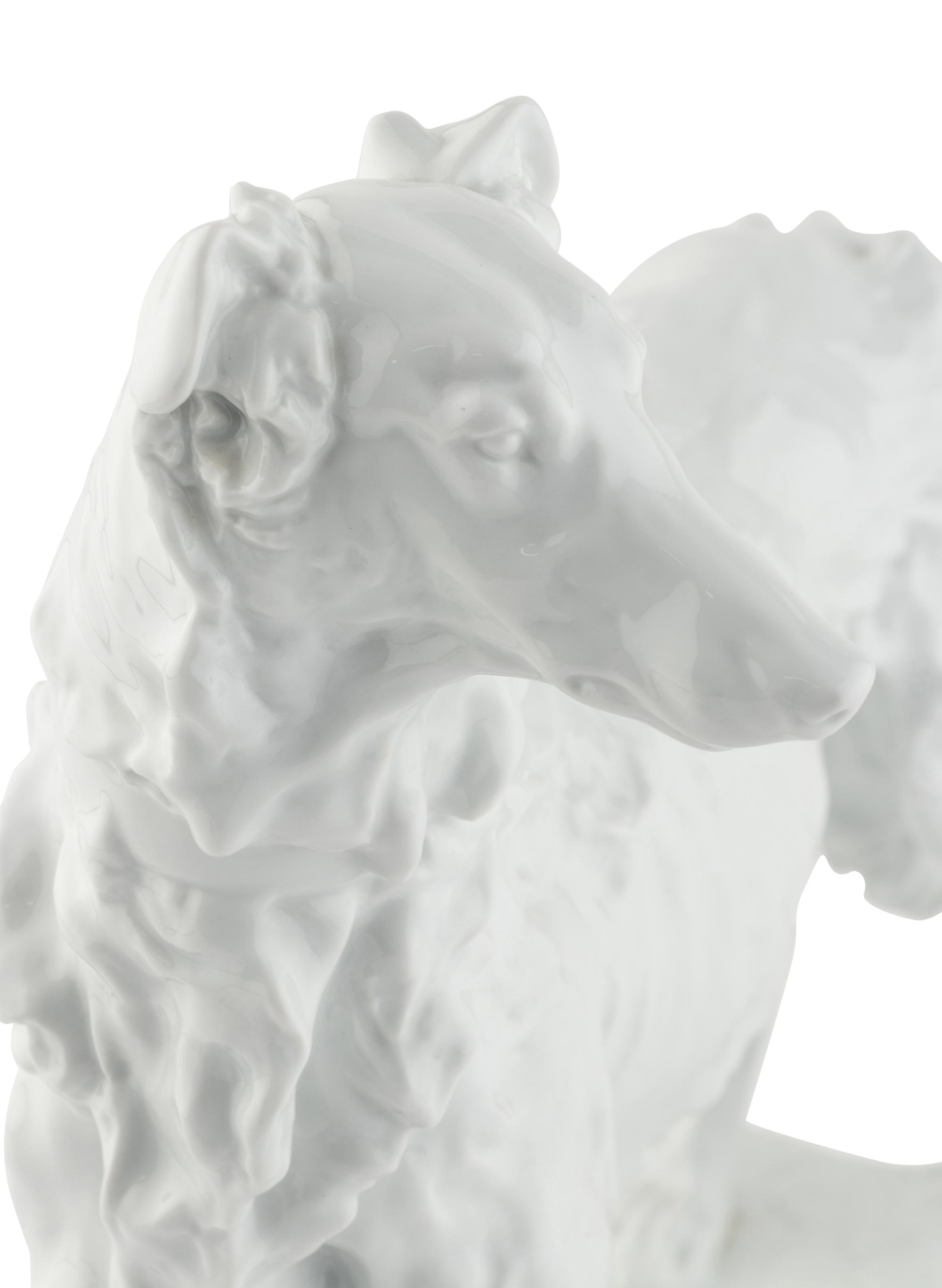 A Herend Porcelain Model of a Russian Greyhound