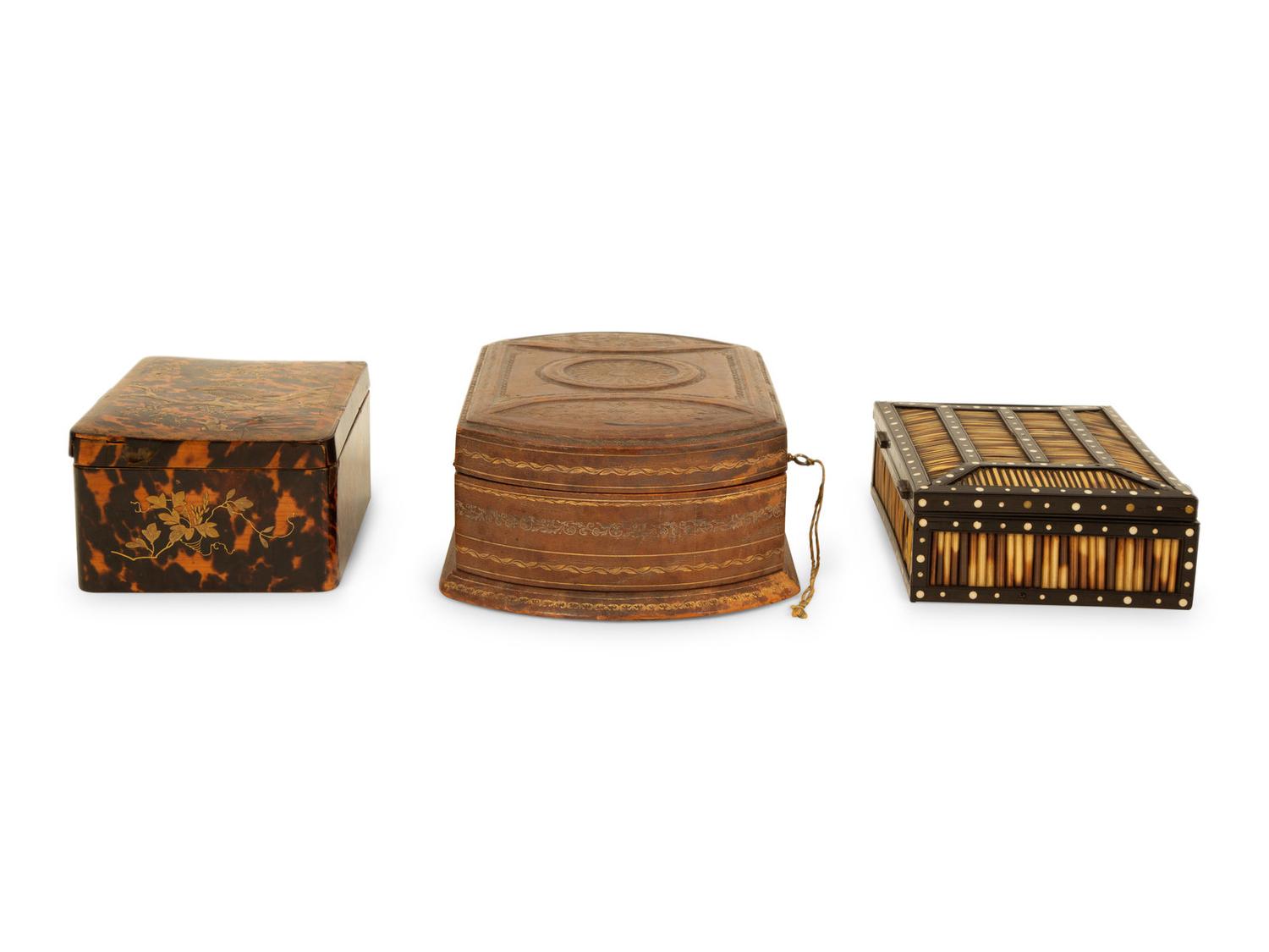 Three Table Caskets