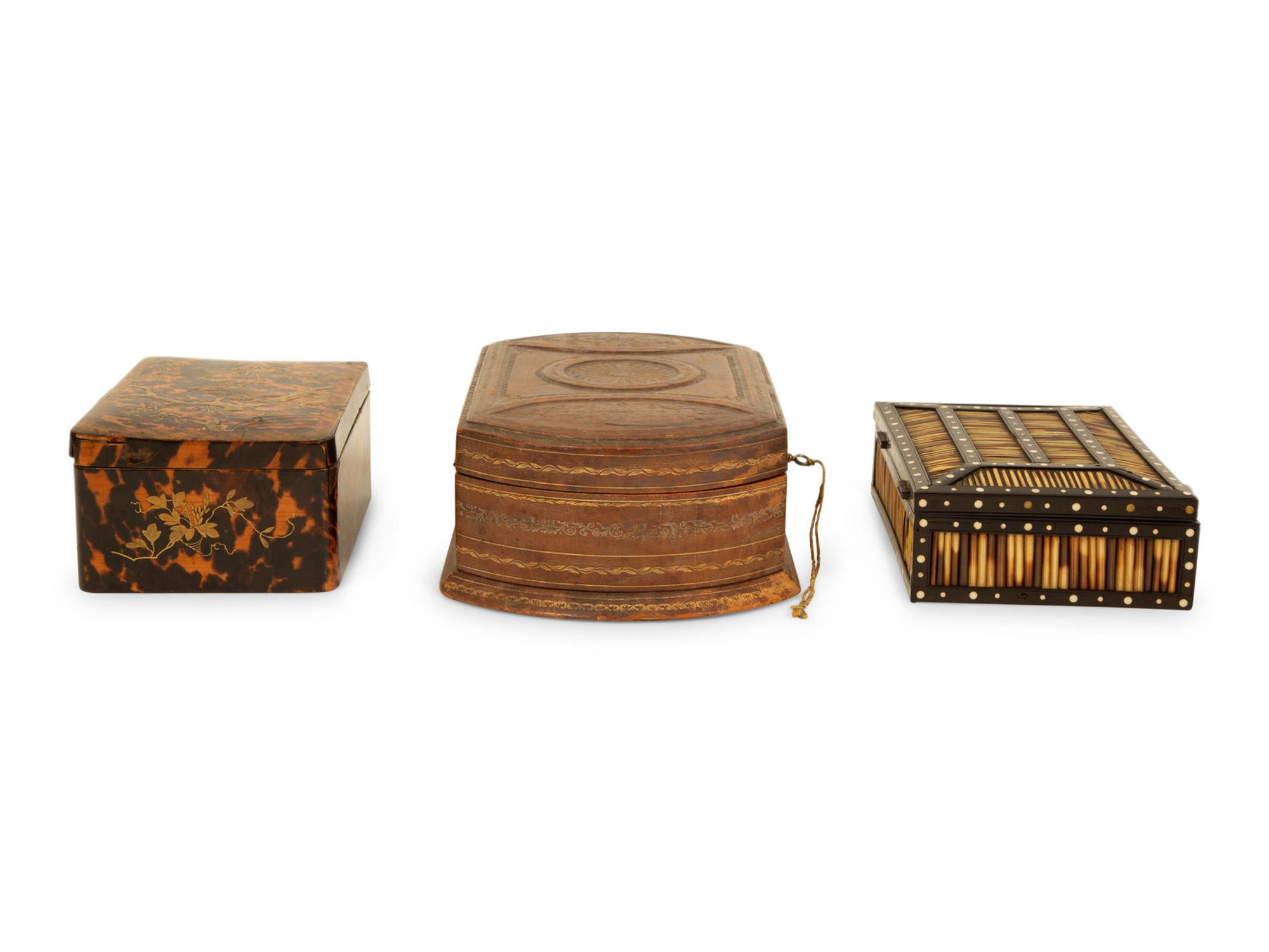 Three Table Caskets