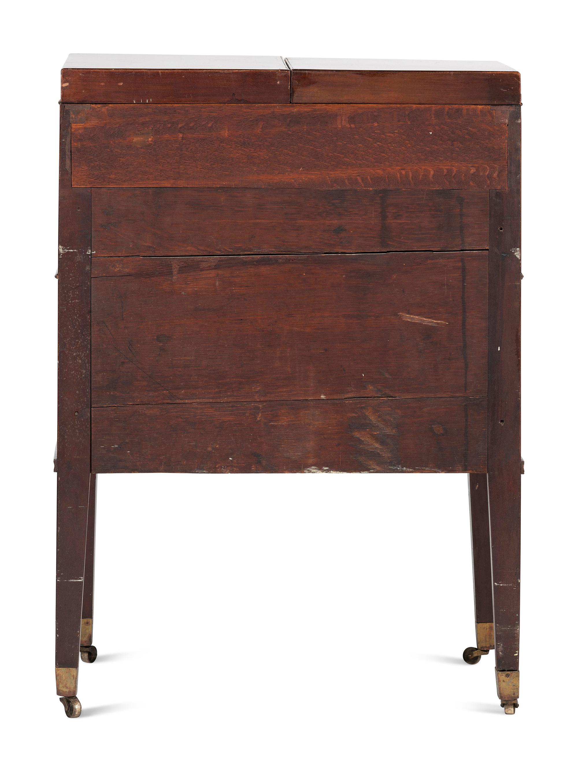 An George III Mahogany 'Harlequin' Dressing and Writing Table