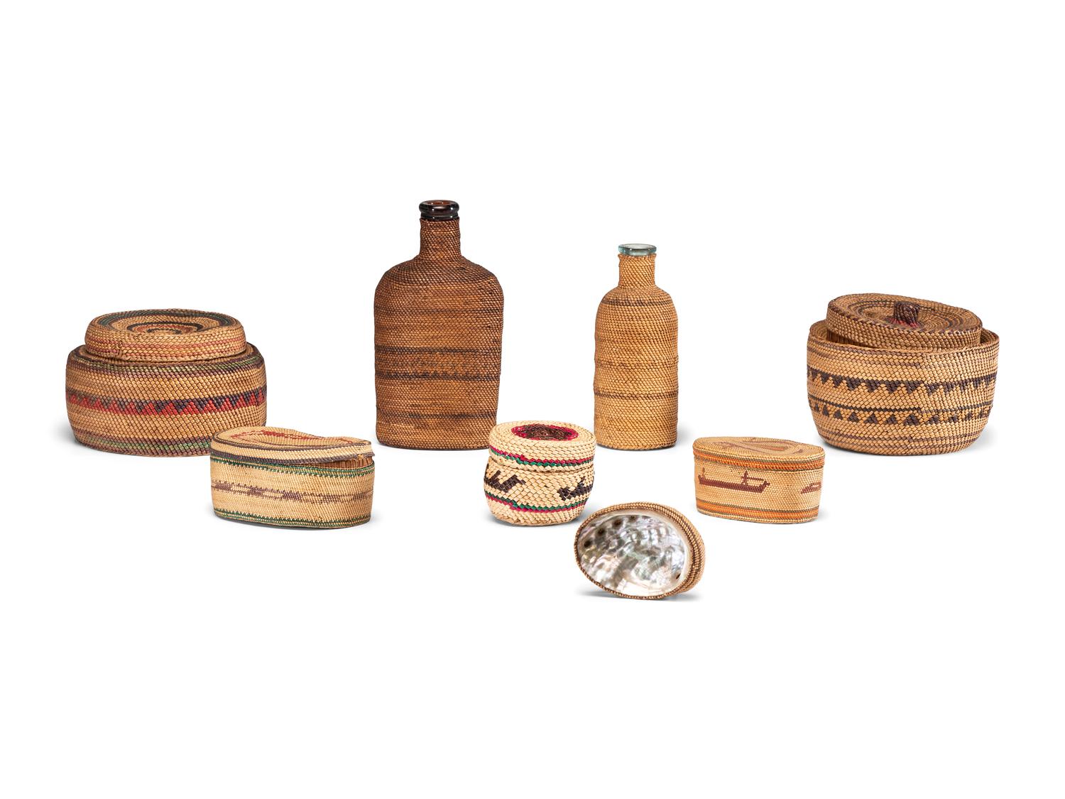 Nuu-chah-nulth and Makah Baskets and Basketry Bottles, PLUS
