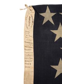[FLAGS]. 44-star American flag made by Piggolt Bros. & Co., London. Ca 1890.
