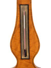 An English Satinwood Wheel Barometer