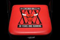 Two Chicago Bulls Michael Jordan "Last Dance" Era United Center Stadium Chairs Including Jordan's Last Season With the Bulls,