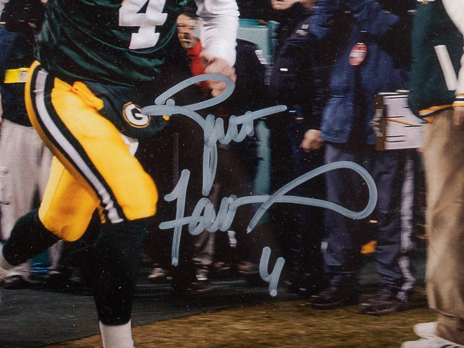 A Group of Brett Favre Signed Green Bay Packers Items,