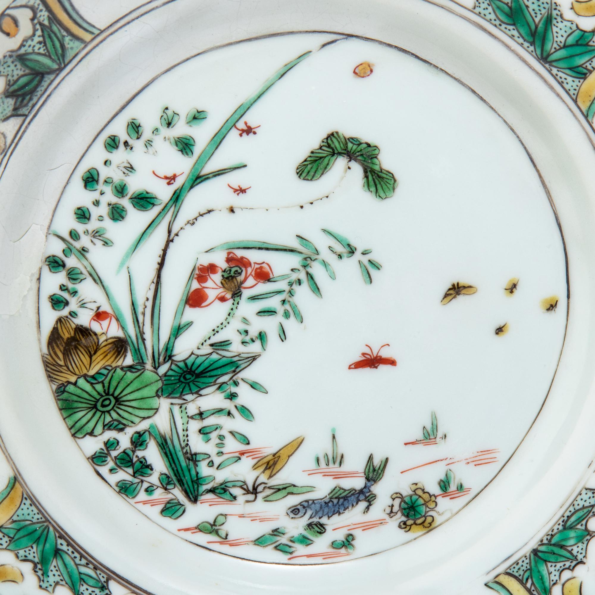 Three Chinese Export Porcelain Plates