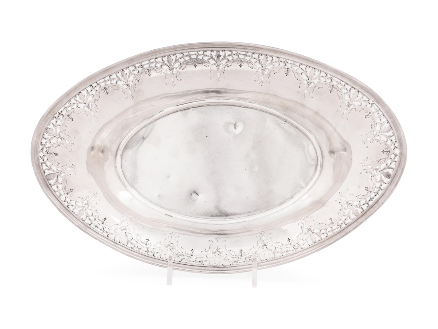 An American Silver Bread Basket