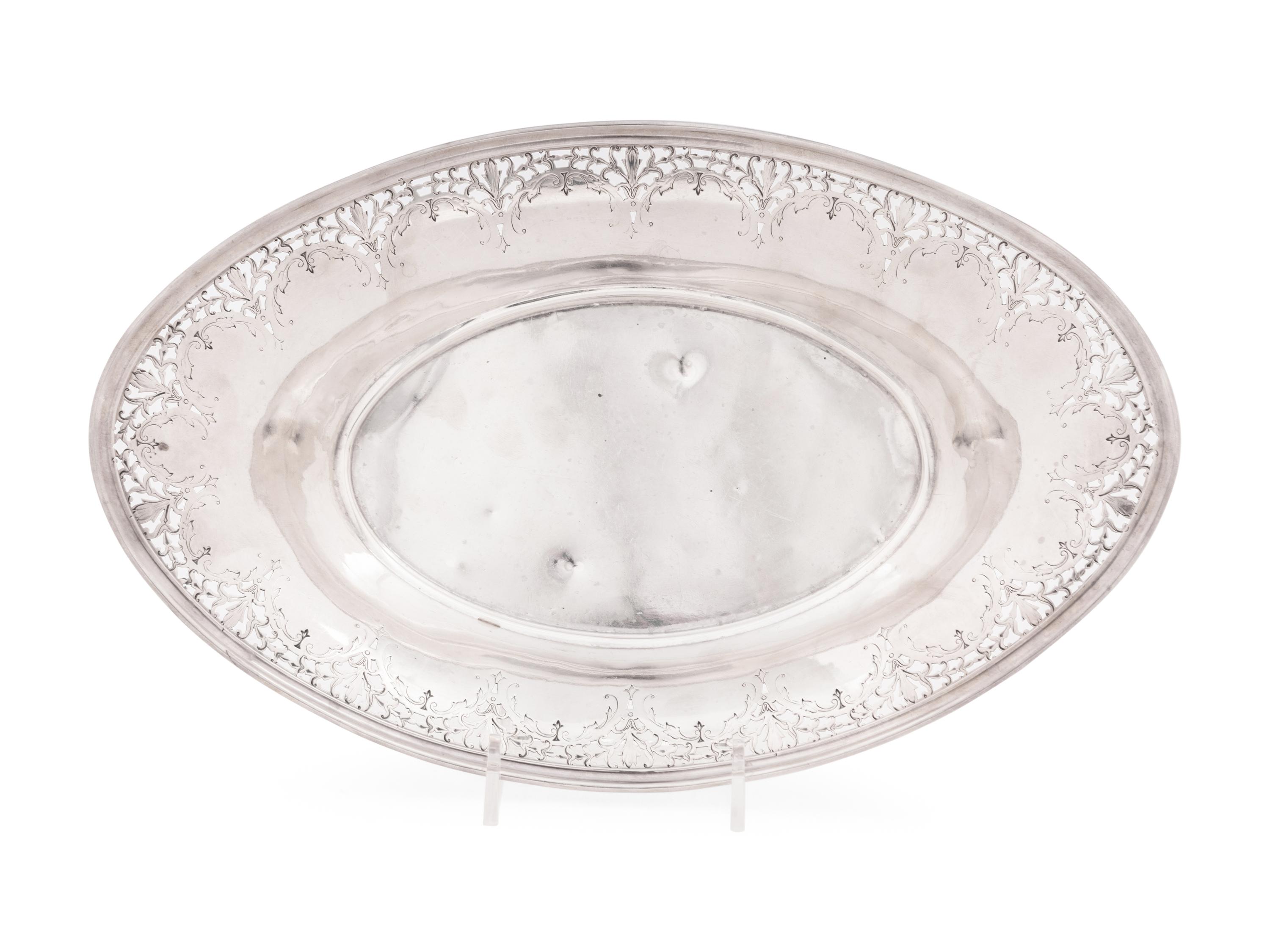 An American Silver Bread Basket