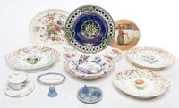 A Collection of English Ceramic Articles Width of widest 12 1/2 inches. — 19TH/20TH CENTURY