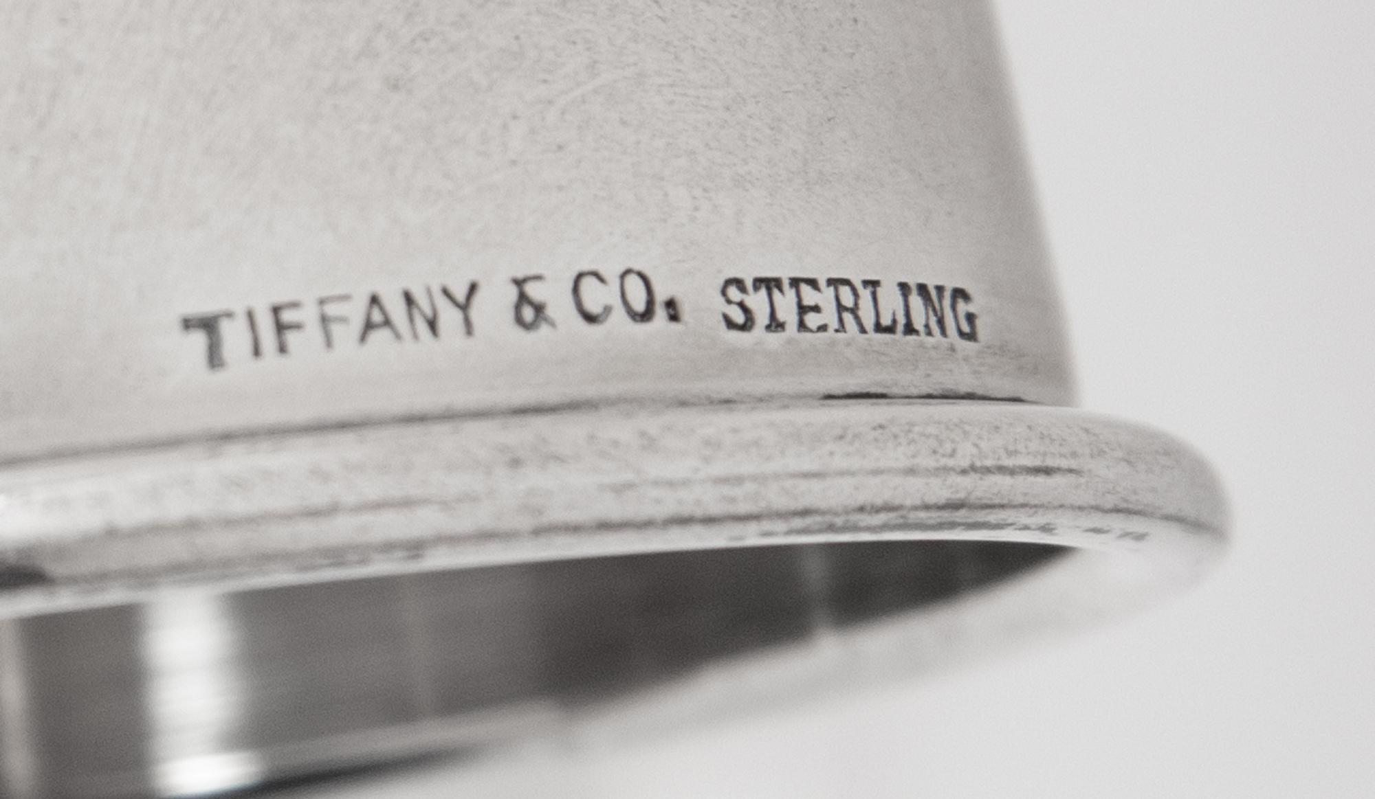 A Group of Nine Tiffany & Co. Silver Bamboo Pattern Bar Articles