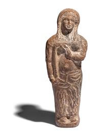 An Egyptian Terracotta Figure of Isis-Thermuthis