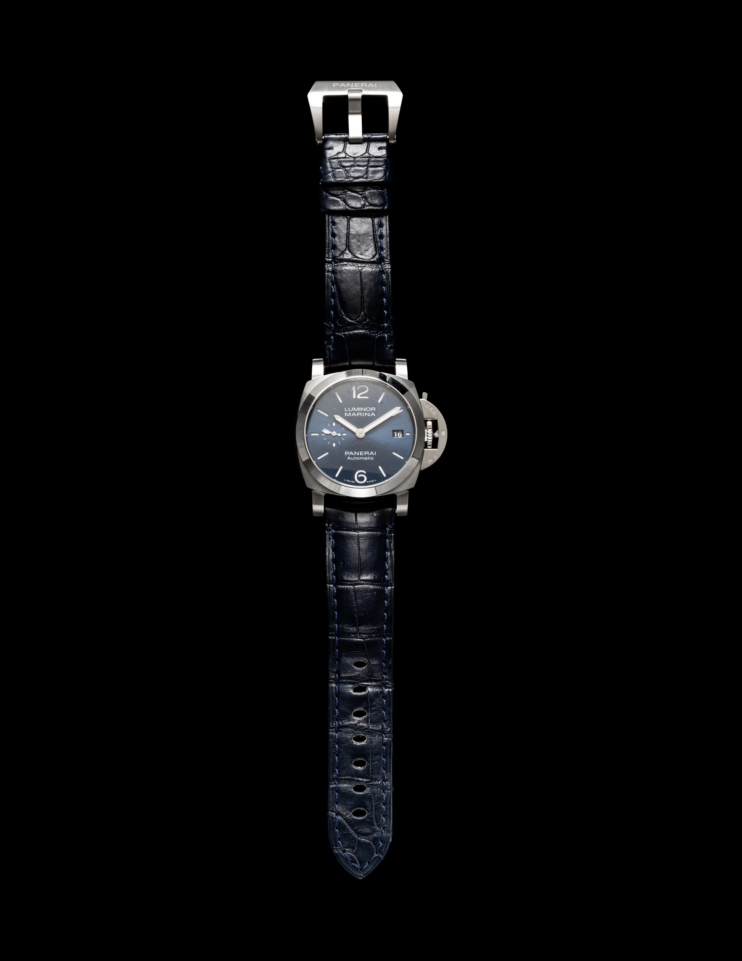 PANERAI, REF. PAM01270 STAINLESS STEEL 'LUMINOR MARINA' DATE WATCH