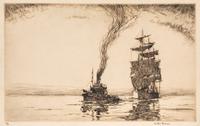 Arthur Briscoe, (English, 1873-1943), Casting Her Off and The Futtock Shrouds