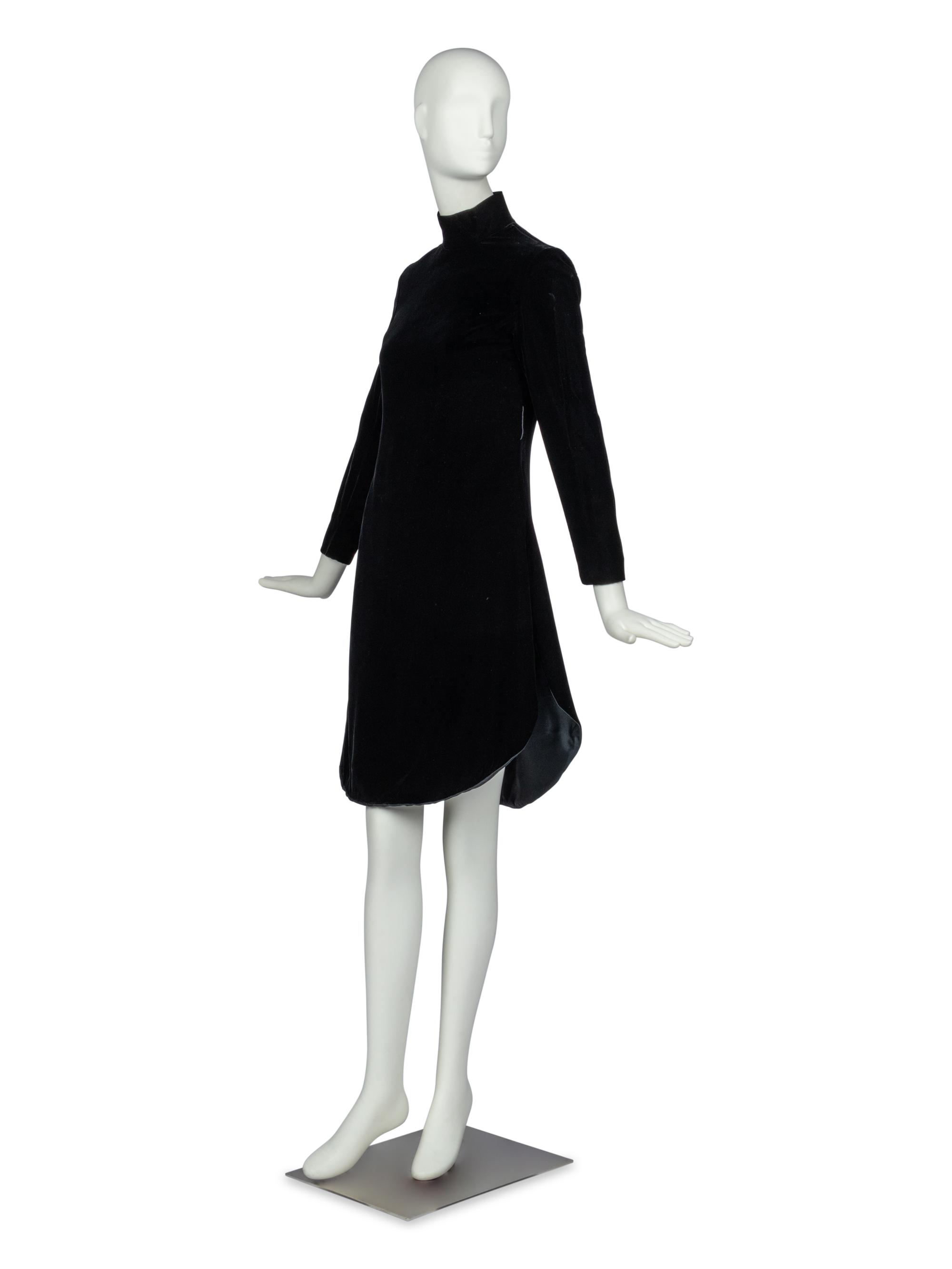 Pierre Cardin Velvet Dress, 1969