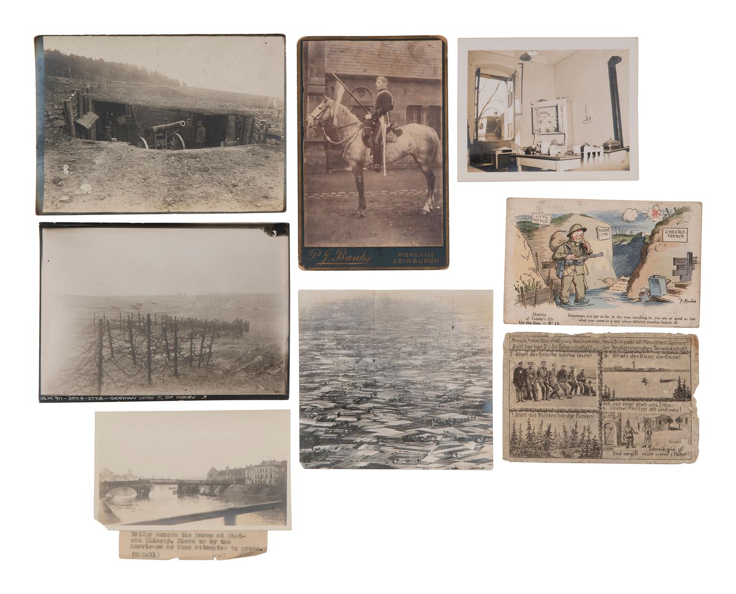 [WWI-WWII]. Collection of World War I and II-era photographs, RPPCs, ephemera, and correspondence.