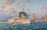 The Fall River Line Steamer "Priscilla ," of 1894 , 1983