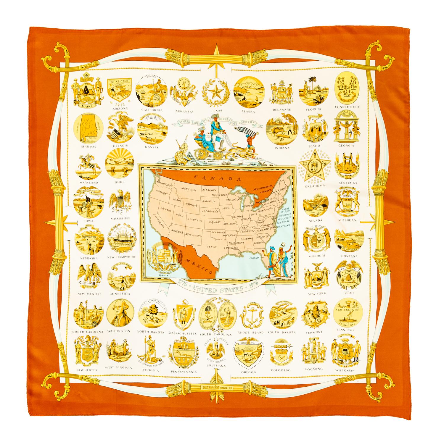 An Hermès 90cm Silk Scarf, 36" x 36".