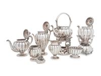 A Mexican Silver Eight-Piece Tea and Coffee Service