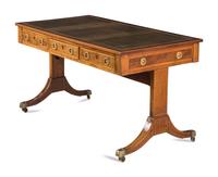 A Regency Mahogany Library Table
