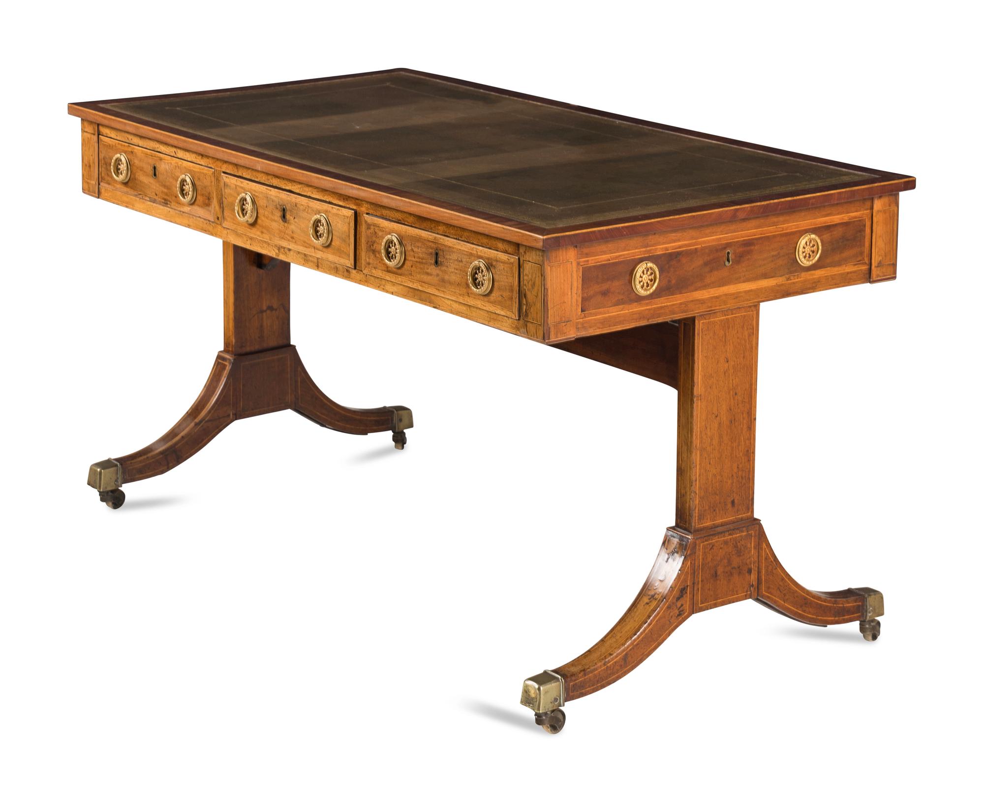 A Regency Mahogany Library Table