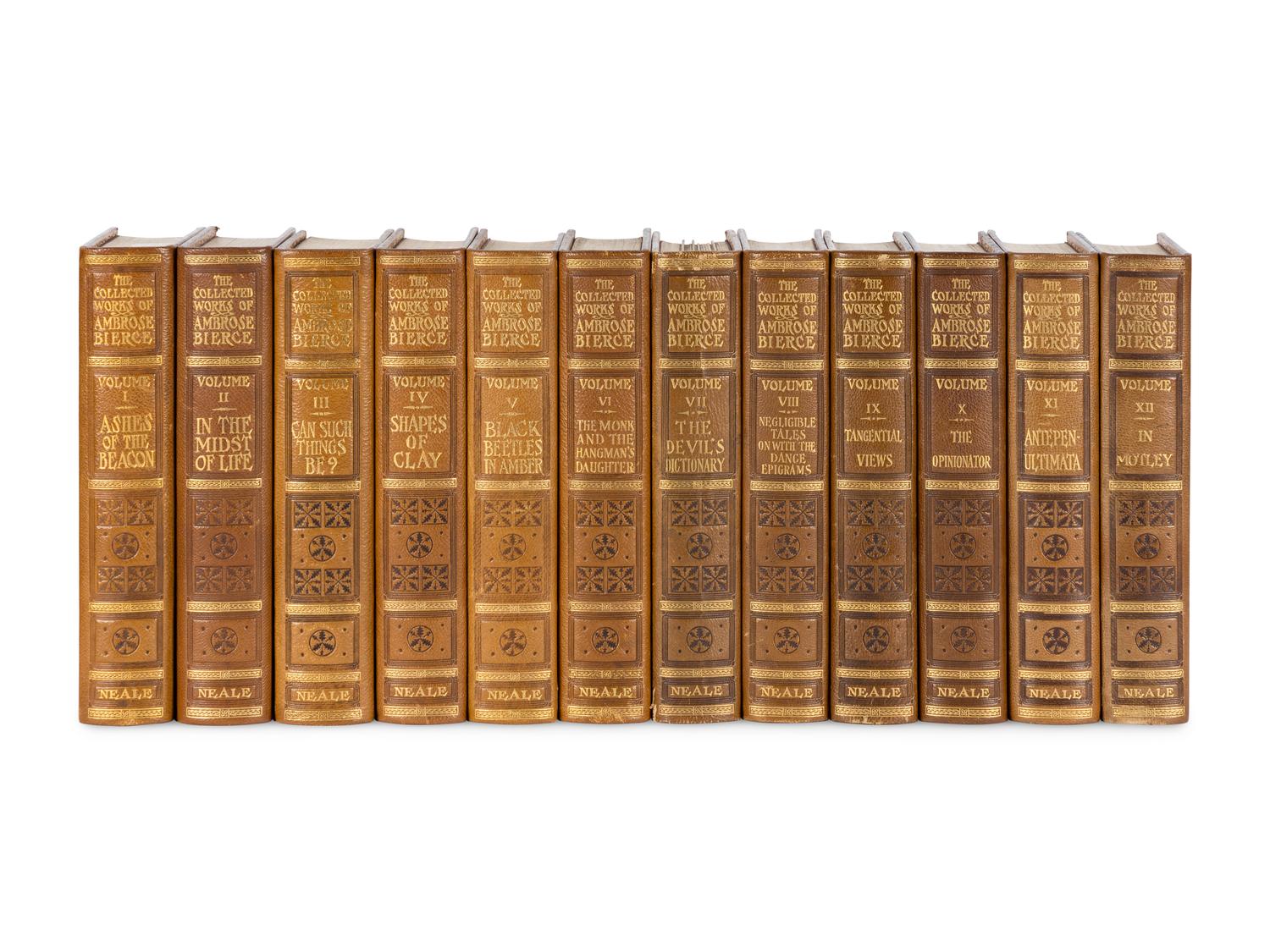 BIERCE, Ambrose (1842 - ca 1914?). The Collected Works . New York & Washington: The Neale Publishing Company, 1909-1912.