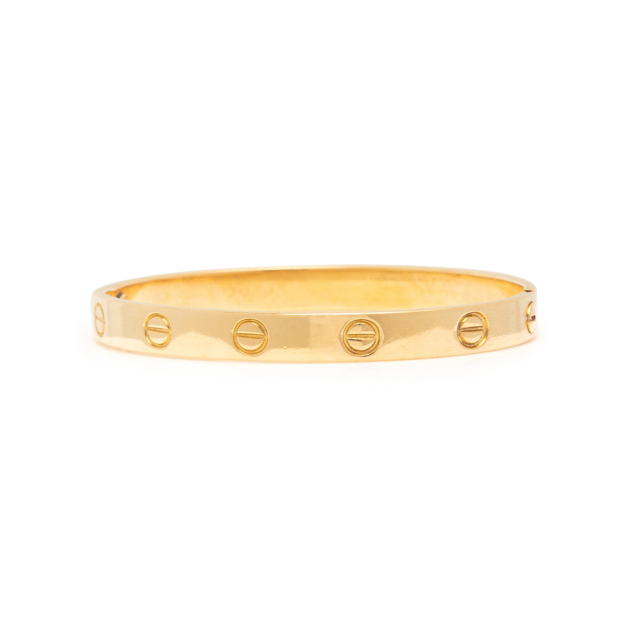 CARTIER, YELLOW GOLD 'LOVE' BRACELET