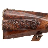 Contemporary Flintlock Jaeger Rifle in the Style of Johann Gratzl