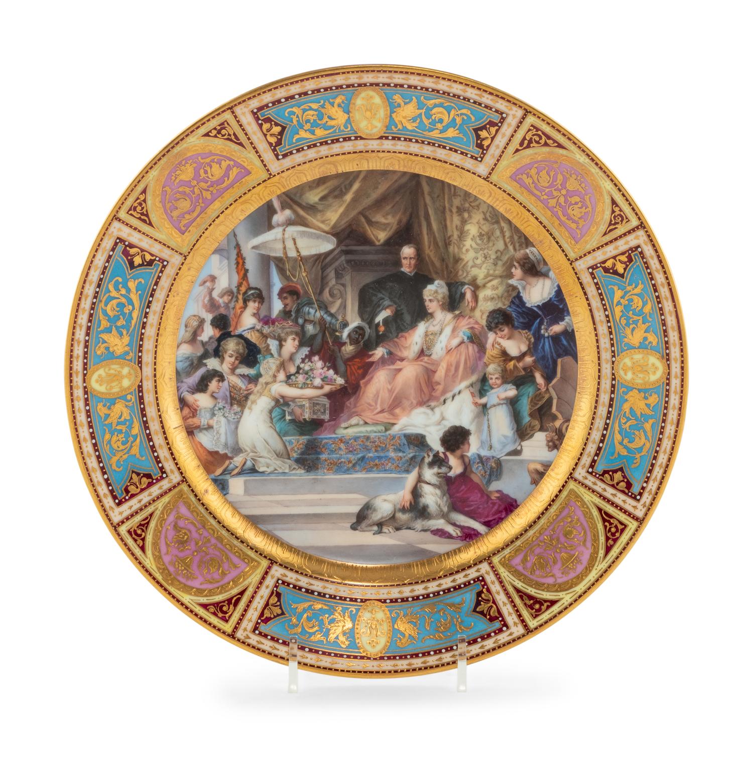 A Vienna Porcelain Cabinet Plate