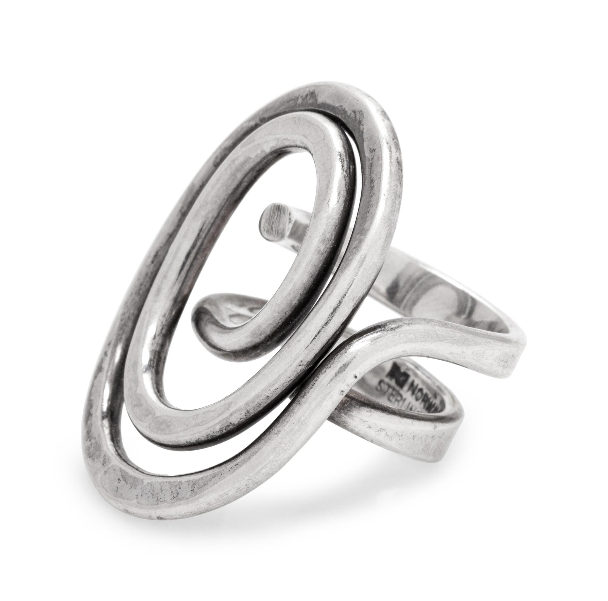 A Modernist Sterling Silver Ring, Norway Designs,
