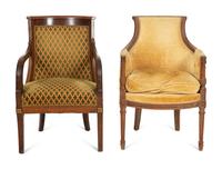 Two Regency Style Armchairs