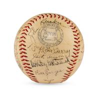 A 1941 New York Giants Team Signed Autograph Baseball Featuring Mel Ott (JSA Auction Letter),
