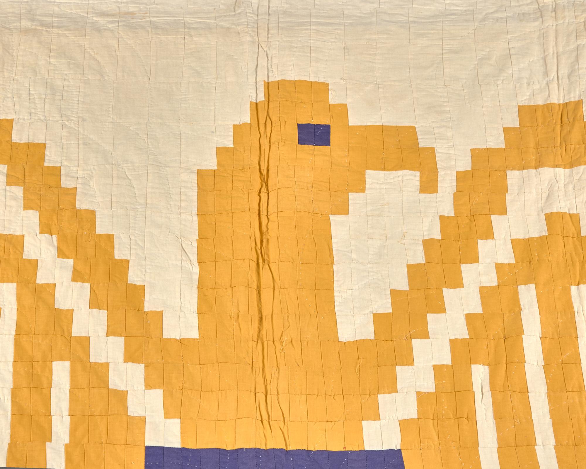 A Patriotic Pieced Cotton Quilt