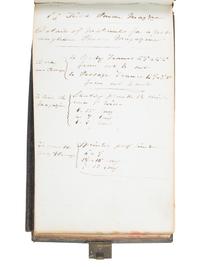 [CIVIL WAR]. "Battery and Entrenchment" notebook identified to George Davis, possibly of the 34th Pennsylvania Infantry.