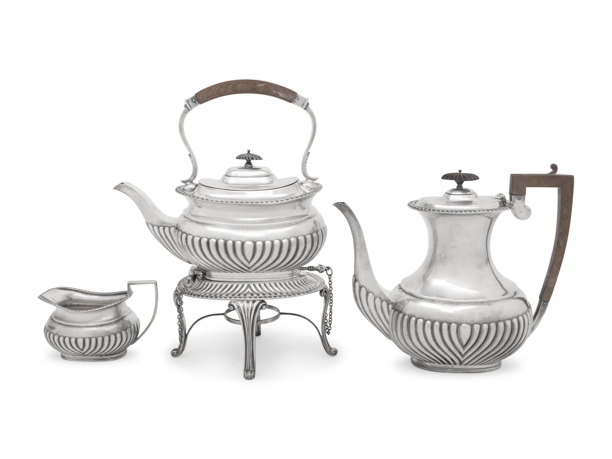 An English Silver Tea and Coffee Service