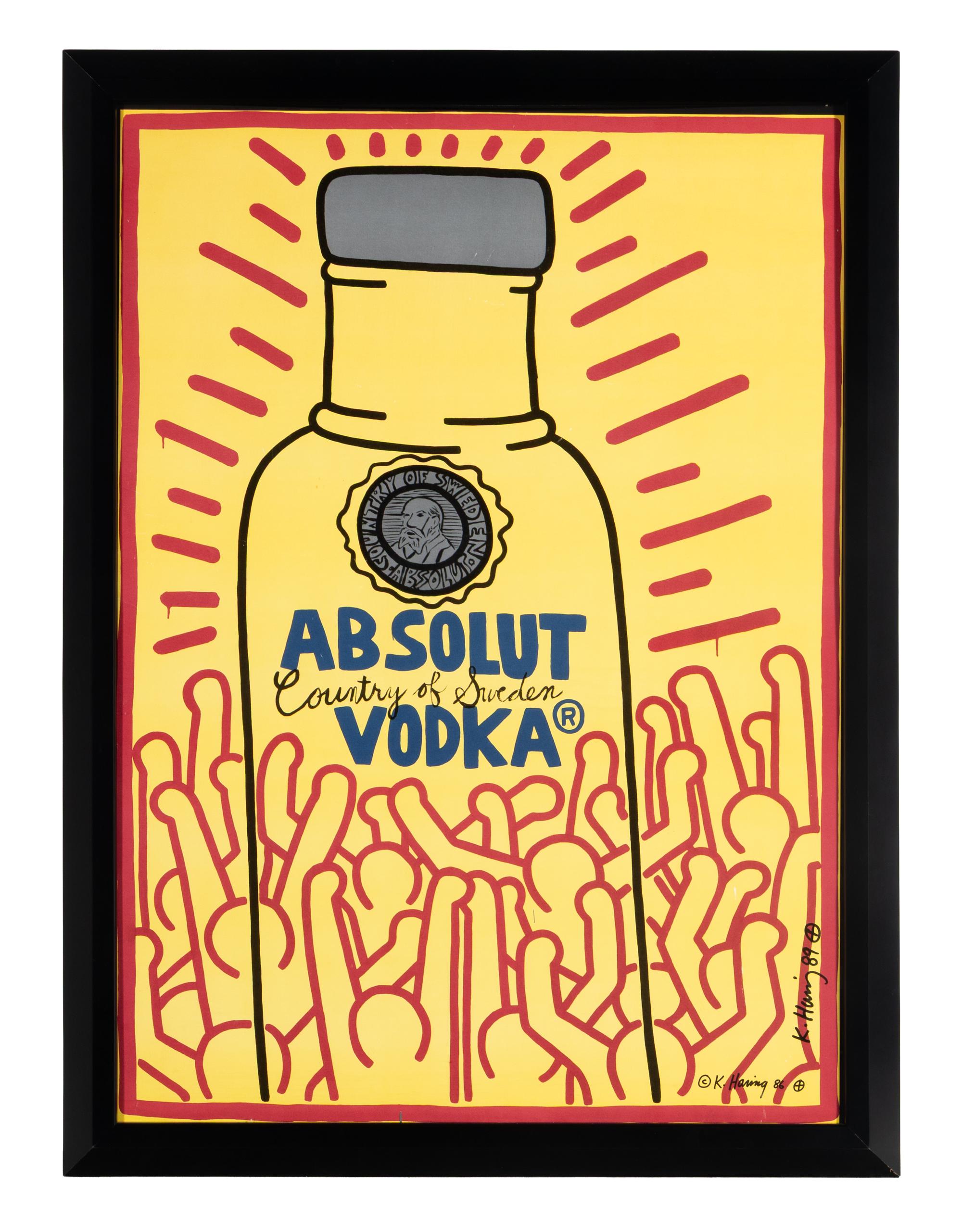 Keith Haring (American, 1958-1990) — Absolut Vodka, 1986-1989