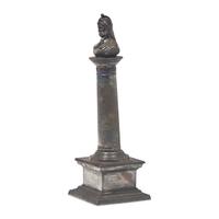 A Philadelphia Centennial Exposition Souvenir Silver-Plated Declaration of Independence Miniature Monument