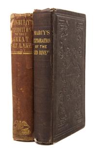 STANSBURY. Exploration...of the...Great Salt Lake of Utah. Philadelphia, 1852. -- MARCY Exploration of the Red River. Washington, 1854.