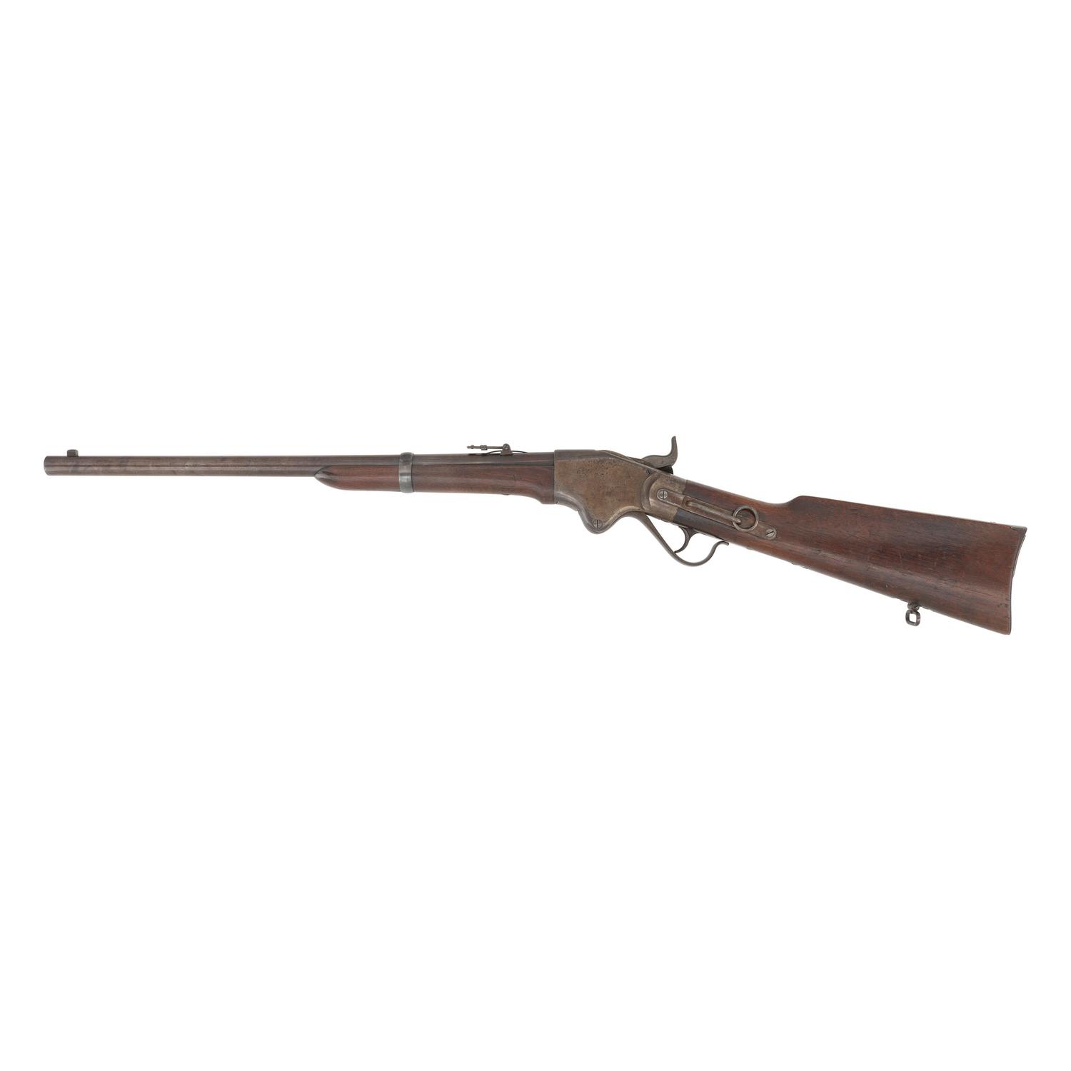 US Model 1860 Spencer Carbine with Carved ID: "G.C. Laws Co. C".
