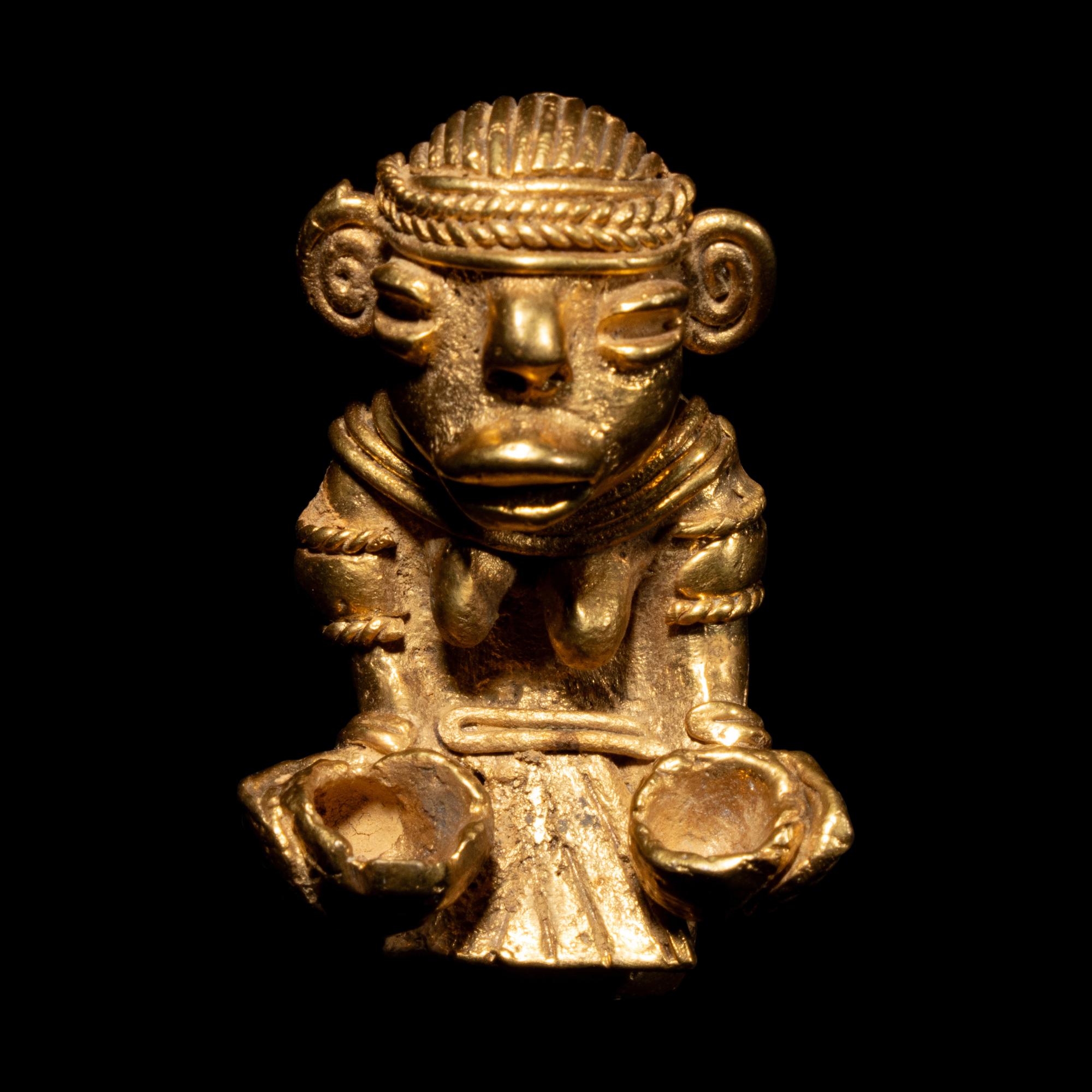 A Tairona Tumbaga Offering Figure
