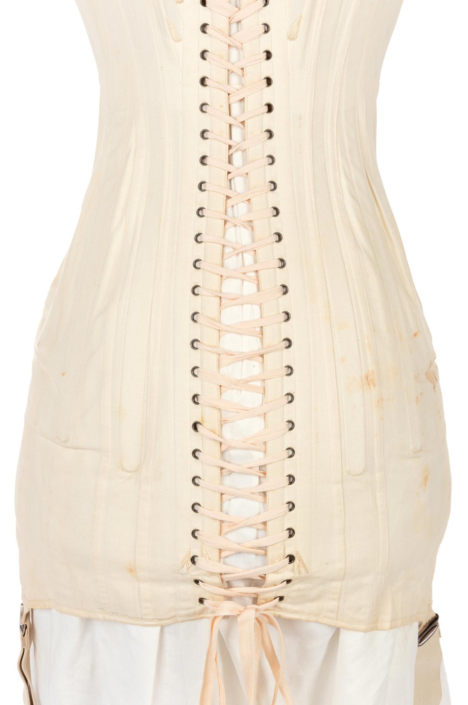 Two Long-Line Corsets, 1900-1910