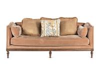 A Custom Louis XVI Style Velvet-Upholstered Settee