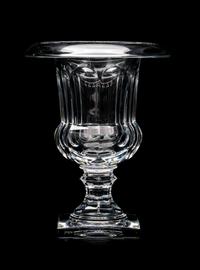 A Baccarat Musee des Cristalleries Reproduction Vase Height 8 inches.