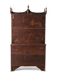 A Federal Mahogany and Satinwood-Inlaid Marquetry Fall Front Secretary Desk