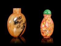Two Chinese Glass Snuff Bottles