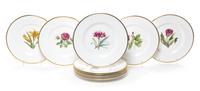 A Suite of Eleven Royal Worcester Porcelain Plates Diameter 10 1/2 inches. — 20TH CENTURY