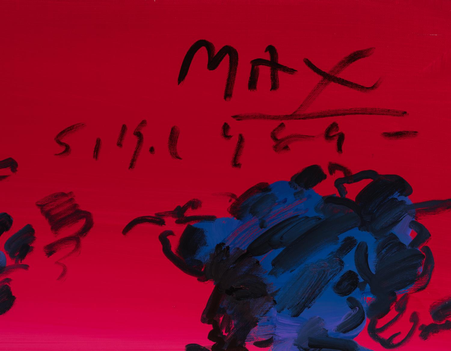 Three Facing West, 1989 and Zulu Red , 1988 (two works)