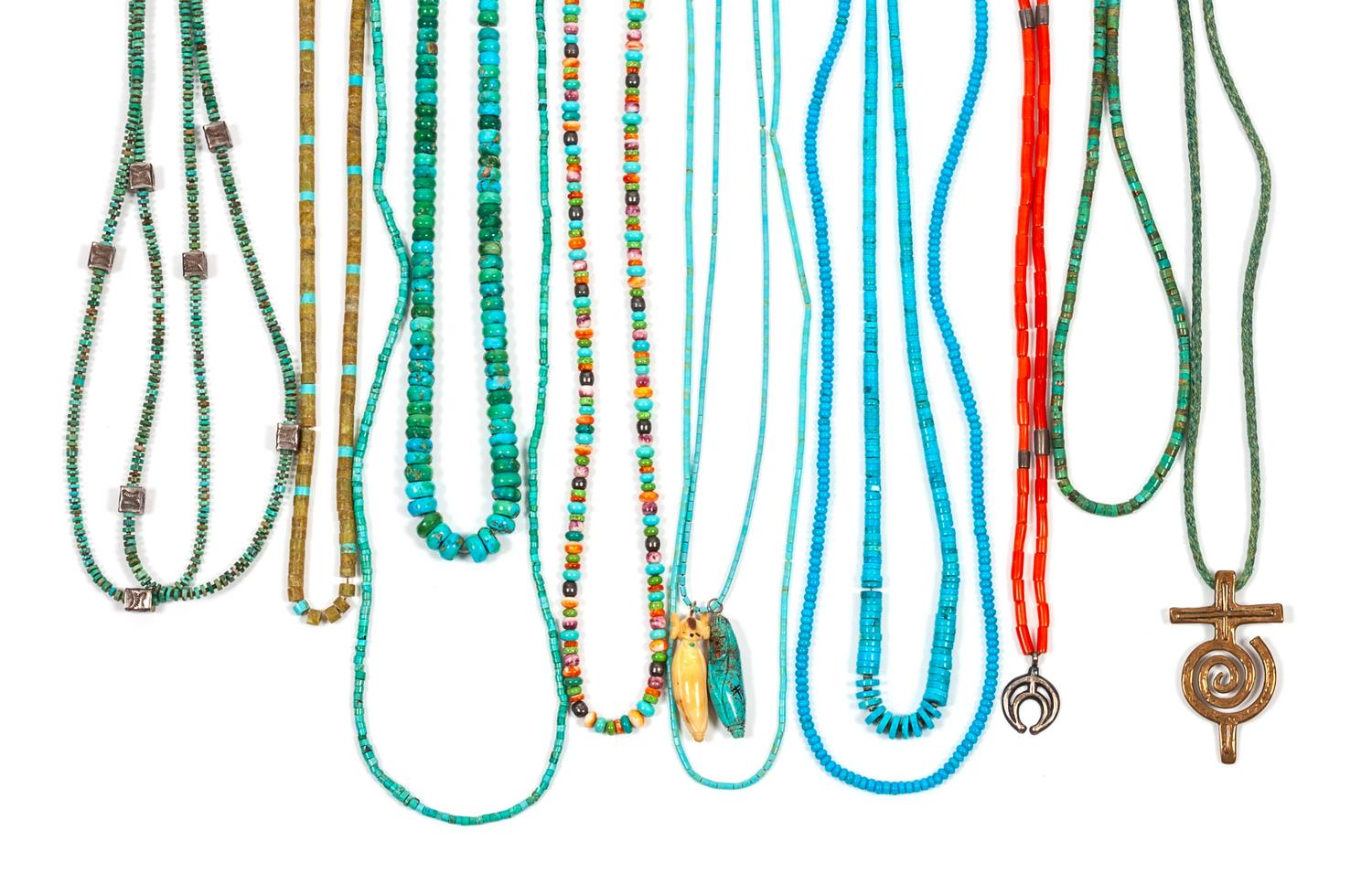 Twelve Southwestern Bead Necklaces