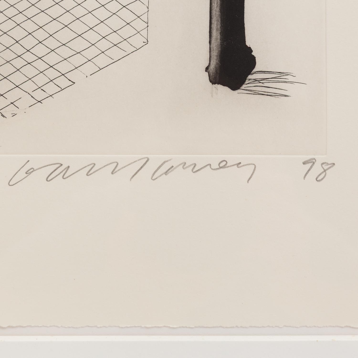 David Hockney (British, 1937–2026) — Panama Hat with a Bow Tie on a Chair (from The Geldzahler Portfolio ) , 1998