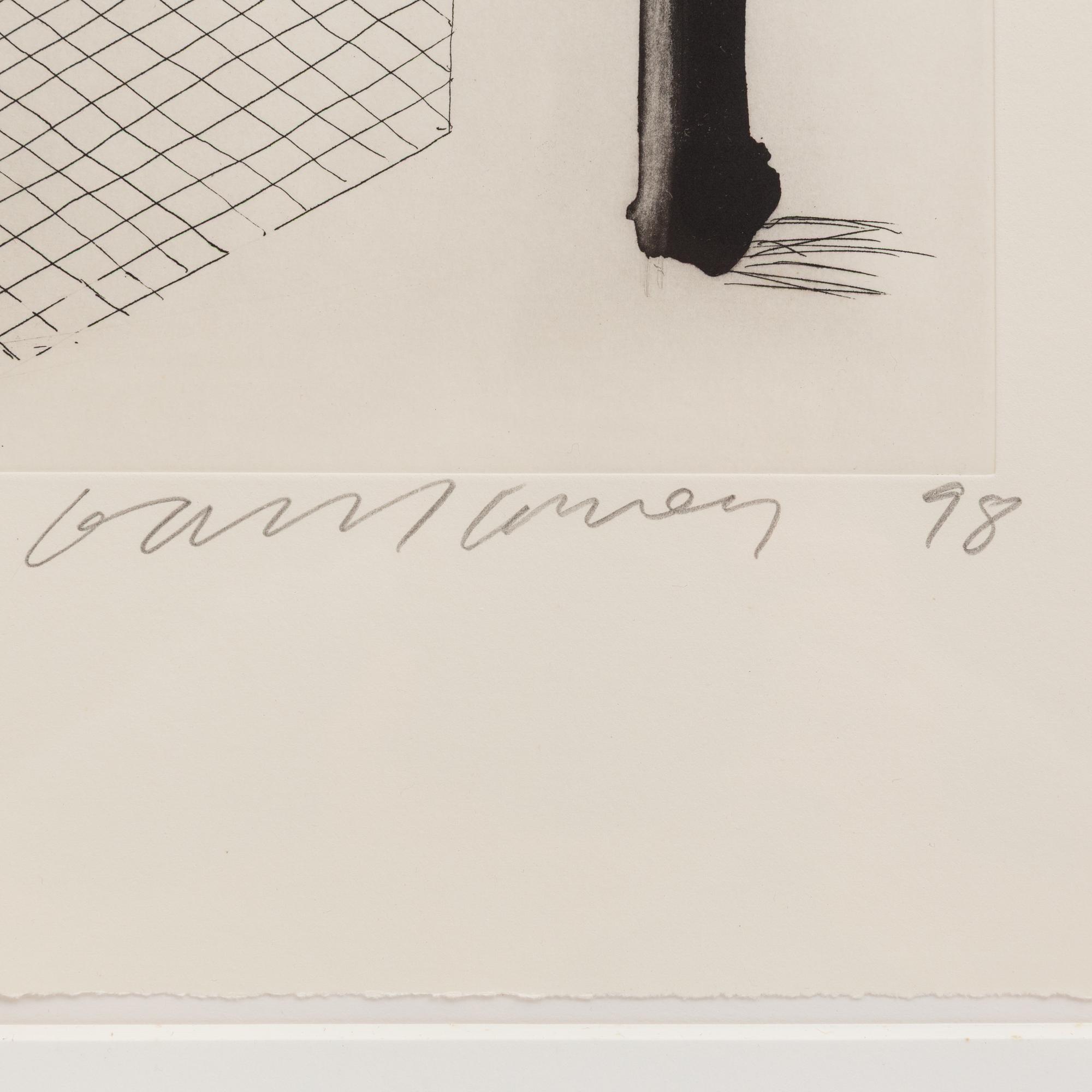 David Hockney (British, 1937–2026) — Panama Hat with a Bow Tie on a Chair (from The Geldzahler Portfolio ) , 1998