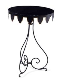 A Painted Tole Side Table